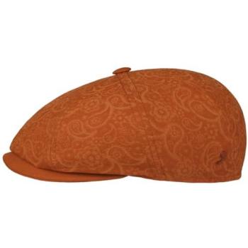 Alfonso D’Este Orange Flat Cap “Shelby” – M (56‑57 cm)