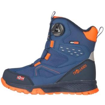 Trollkids Wasserdichte Stiefel „Kids Kirkenes Winter“ – Size 31, flame orange