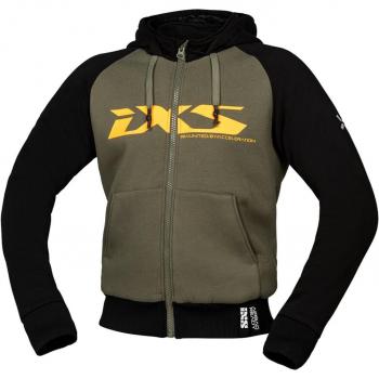 Felpa Motociclista IXS Rapid 1.0 Zip Verde Arancione M