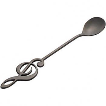 Cuillère à café inox avec motif musical