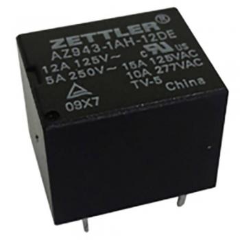 Zettler Electronics 12V DC Relay 15A Changeover Contact