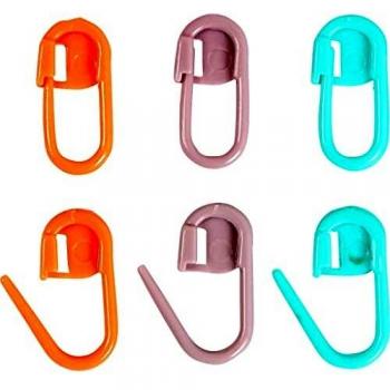 Light Blue Knitting Markers, 22 mm, 30 pcs/1 pack