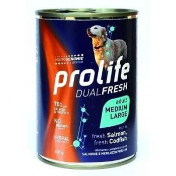 Dual Fresh Salmone e Merluzzo per Cani Adulti 400 gr