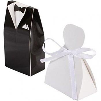 Coffret de souvenirs de mariage en forme de smoking