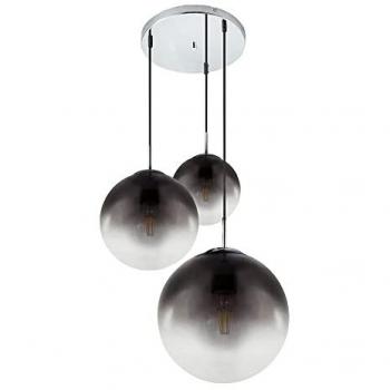 Suspension Élégante Verre Fumé