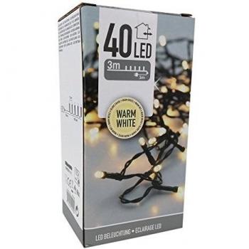S.I.A Lichterkette 40 LED warmweiß außen