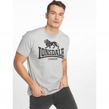 Camiseta Lonsdale de Manga Corta con Logo Gris 3XL