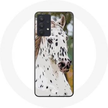 Coque Samsung Galaxy A32 4G Appaloosa Blanc Cheval
