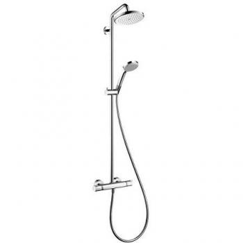 Hansgrohe Raindance Showerpipe 220 EcoSmart mit Brausearm 40 cm schwenkbar