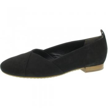 Paul Green 2331-012 Ladies Ballerina – Nubukleder, Lederfutter, Schwarz, Größe 7