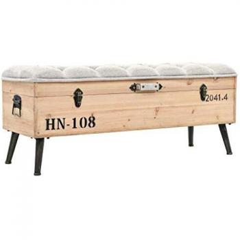 Sitzbank mit Truheneinlage – 120 × 40 × 50 cm (MDF, VidaXL)