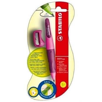 Lápiz para zurdos Stabilo EASYergo (3,15 mm), retráctil, rosa