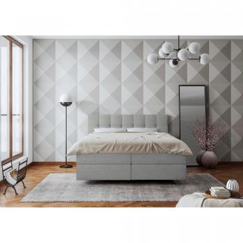 Boxspringbett Aida mit GELTEX® Next Topper in SECRET silver