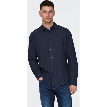 Caiden Blue Long Shirt Only & Sons