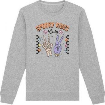 Damen Sweatshirt Erdgraue Spukstimmung
