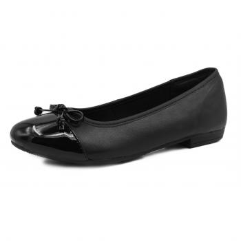 Knixmax Damen-Schuhe: Klassische Ballerinas aus Leder, 38 EU, schwarz