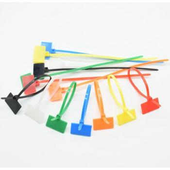 Câbles étiquettes cravates 150mm, 4 couleurs – Kit 30