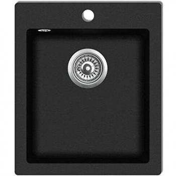 VidaXL Black Granite Kitchen Sink