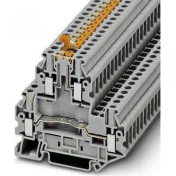 PHOENIX CONTACT UTTB 4-MT P/P Klemmenblock 4 Anschlüsse grau 50 St
