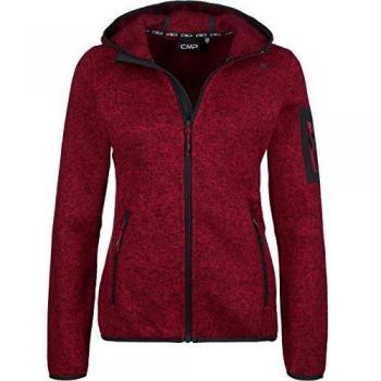 Rot‑Kapuzenjacke für Damen – CMP 3H19826_C832_56, Reißverschl