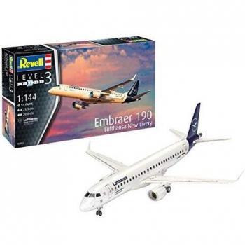 Revell Embraer 190 'Lufthansa New Livery' Airliner Model Kit, Sealed