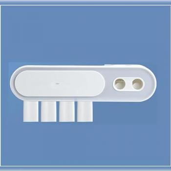 Soporte Joybos para Baño con Dispensador Automático de Pasta Dental y Soporte para 3 Cepillos de Dientes