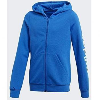 Maillot de survêtement Garçon adidas YG E Lin FZ HD, Bleu, 140