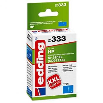 Edding Tintenpatrone kompatibel mit HP 920XL cyan (C), Druckerpatrone