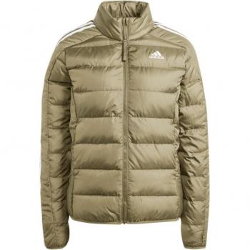 Chaqueta Adidas Essentials Ligera de Plumas 3 Bandas Beige/Blanco para Mujer