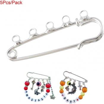Pack de 5 broches avec 5 trous