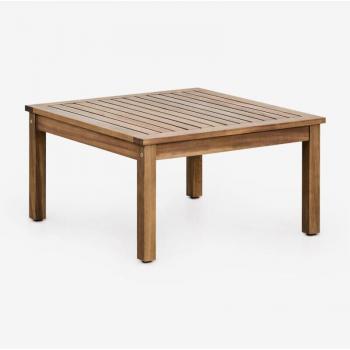 Table Basse De Jardin Carrée En Bois D'acacia (65x65 Cm) Branson Brun Acacia