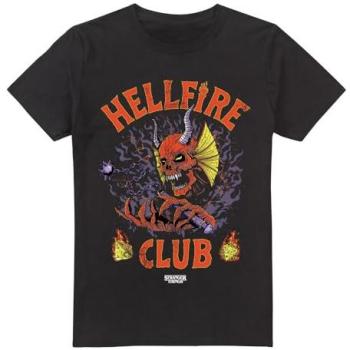 Stranger Things Hellfire Club 2XL Classic Metal Black Top – Men