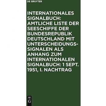 1 Sept. 1951 I. Nachtrag
