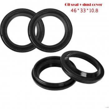 46x33x10.8mm Front Fork Oil and Dust Seal for Suzuki GN250 CA250 Motorcycle