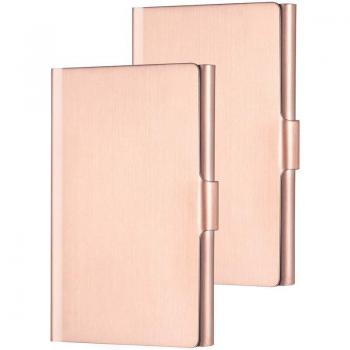 2 Pack Stainless Steel Card Case for Business Cards