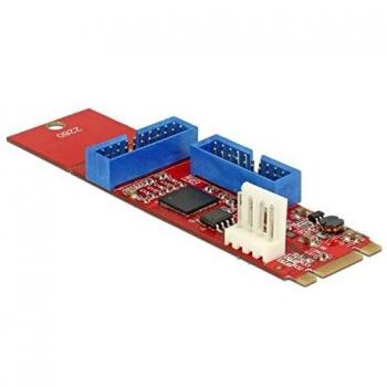 DELOCK M.2 Key B+M auf zwei USB 3.0 Pfostenstecker Adapter