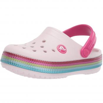 Crocs K, Sabots Mixte, Crocband Sequin Band, Rose