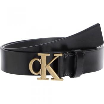 Buc Noir Calvin Klein – Ceinture Femme à Plaque de Marque