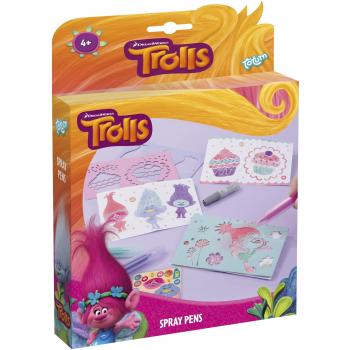 Trolls Künstler‑Set: Spraystifte, Schablonen & Glitzer