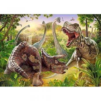 Castorland B-018413 Dinosaurierkampf, 180 Teile Puzzle, bunt