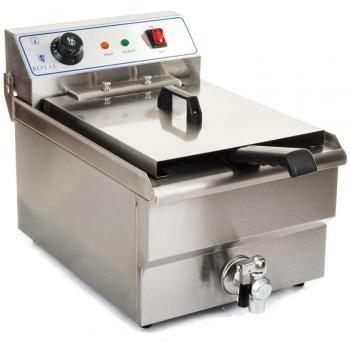 Freidora 3614011 Inox 10L con Grifo Profesional