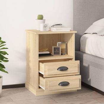 VidaXL Nachttische 2er Set Sonoma-Eiche 43x36x60 cm