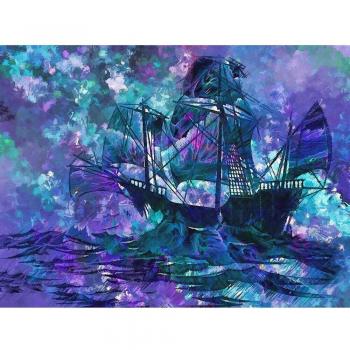 Pictura Strass Mare Veliero Paesaggio 20X30CM
