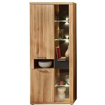Bianco Moderne Vitrine aus Wildeiche