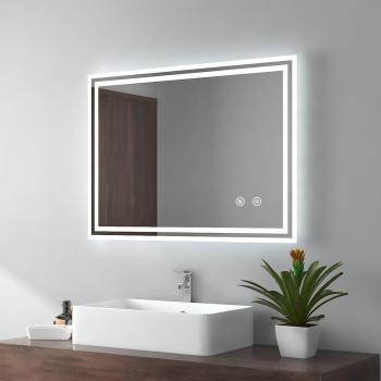 Emke Espejo de Baño Led 90x70 Luminosa