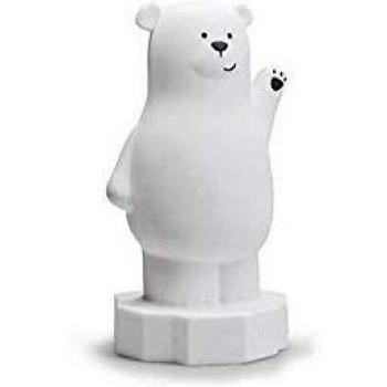 Tirelire Lou en métal avec ours blanc