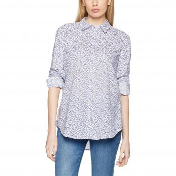 United Colors of Benetton Women's Butterfly Print Shirt, Navy