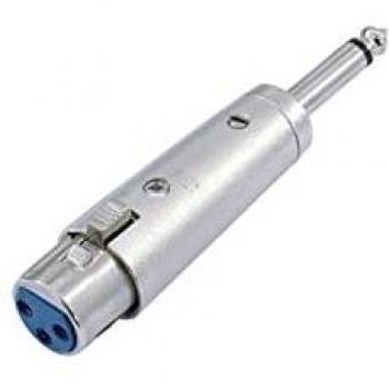 Omnitronic XLR zu Klinke Adapter 6.3 mm mono