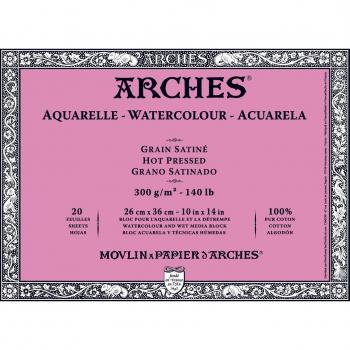Papel Acuarela Arches Blanco Natural 26x36 cm