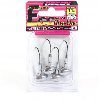 Lot de 4 têtes plombées Decoy VJ 73 H 1/0 – 10g chacune